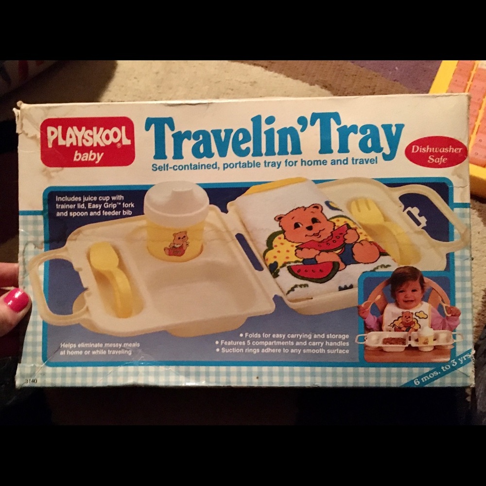 Vintage : 1986 Playskool Travelin Tray- NEW